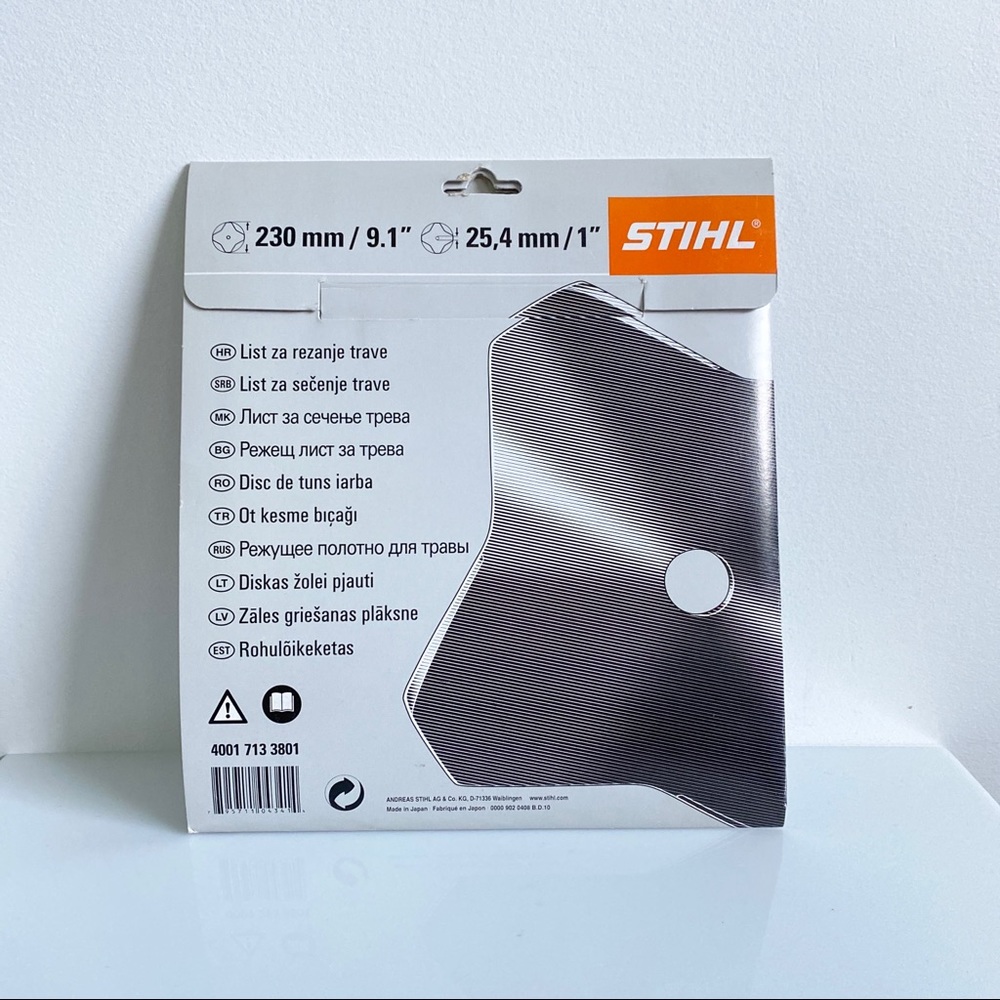 STIHL Grass Cutting Blade 9.1" x 1" Fits FS Series 4001 713 3801 - New Genuine